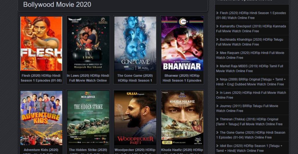 Bollywood movies 2020 in movie rulz