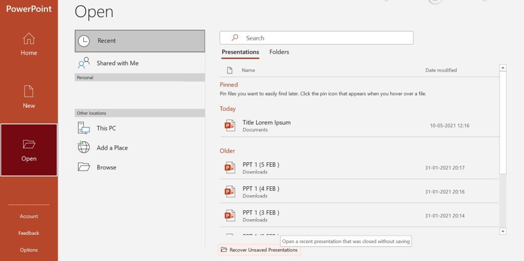 powerpoint recovery tool